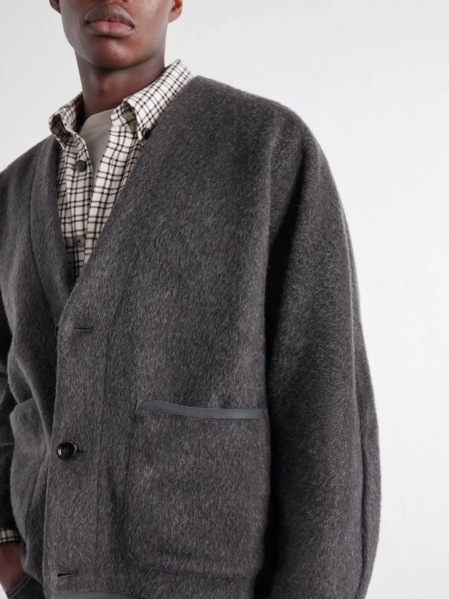 A Kind Of Guise Kaan Brushed Wool-Blend Cardigan - Men | Thumbnail 5