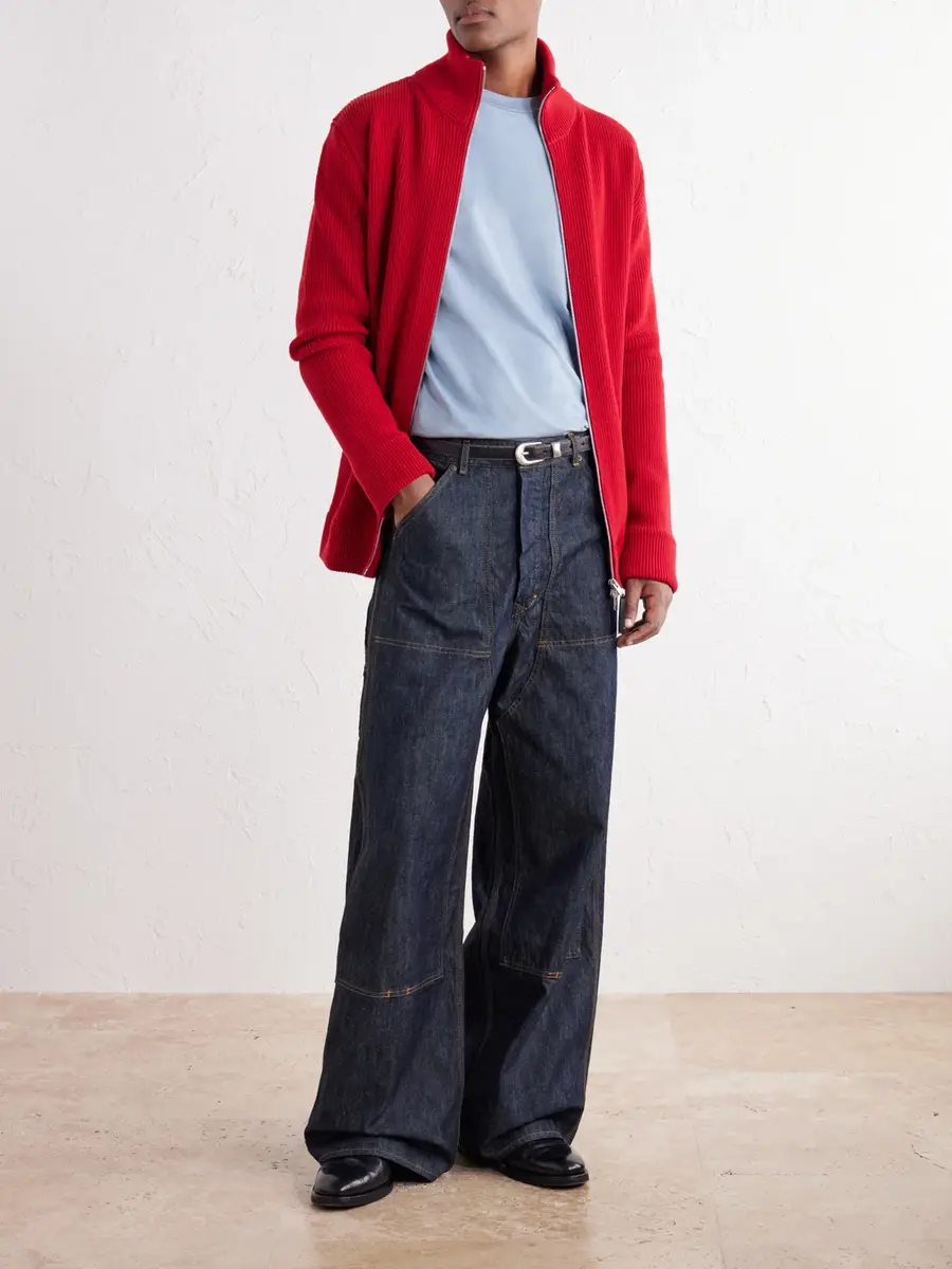 FULLCOUNT Double-Knee Wide-Leg Jeans - Men | Thumbnail 2 FULLCOUNT Double-Knee Wide-Leg Jeans - Men | Thumbnail 2