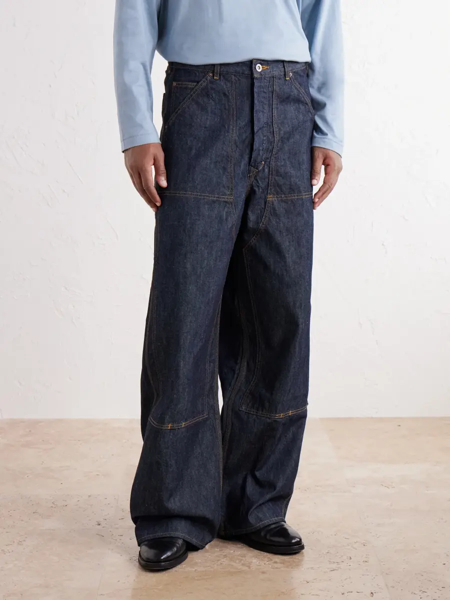 FULLCOUNT Double-Knee Wide-Leg Jeans - Men | Thumbnail 3 FULLCOUNT Double-Knee Wide-Leg Jeans - Men | Thumbnail 3