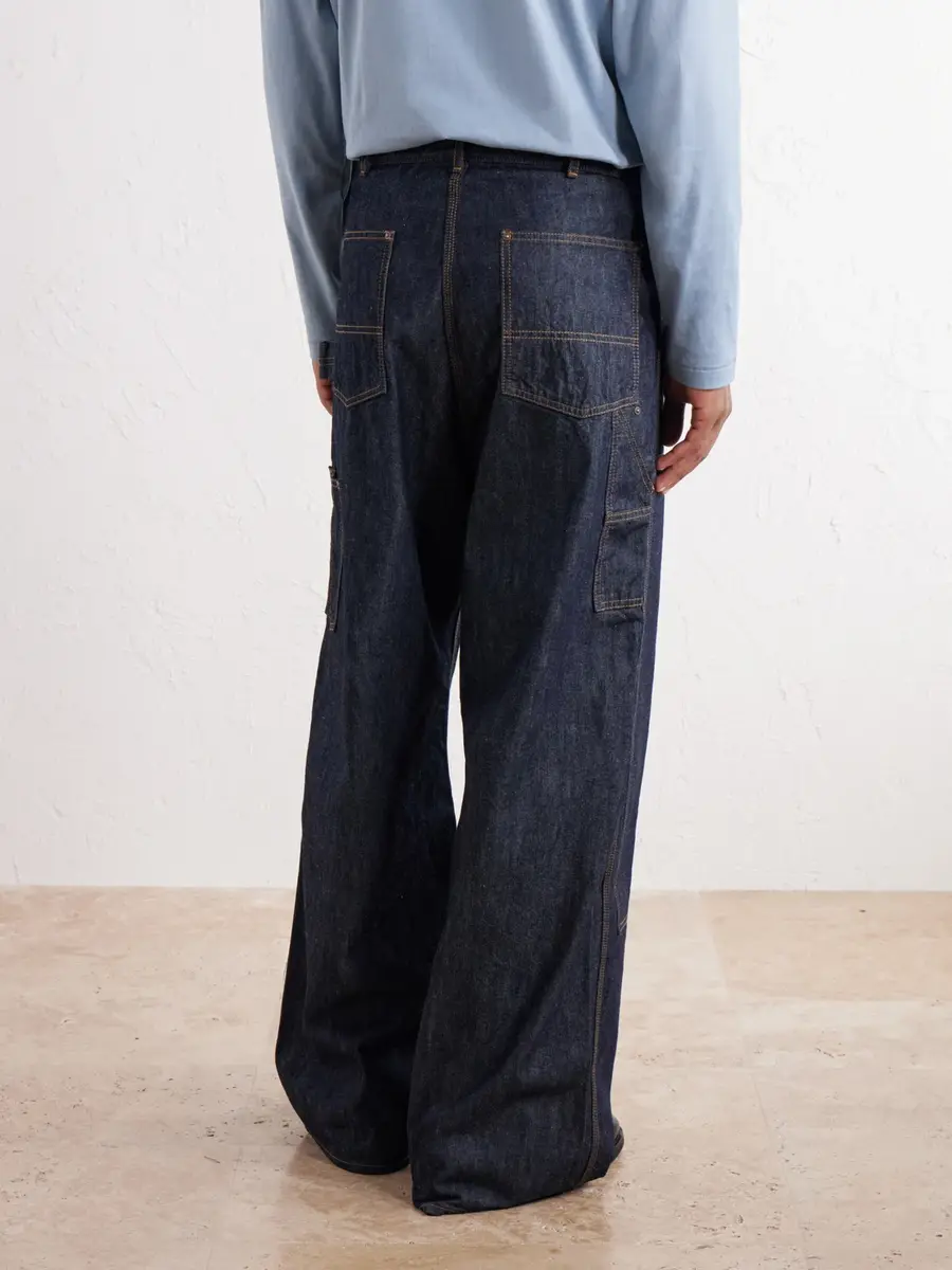 FULLCOUNT Double-Knee Wide-Leg Jeans - Men | Thumbnail 4 FULLCOUNT Double-Knee Wide-Leg Jeans - Men | Thumbnail 4