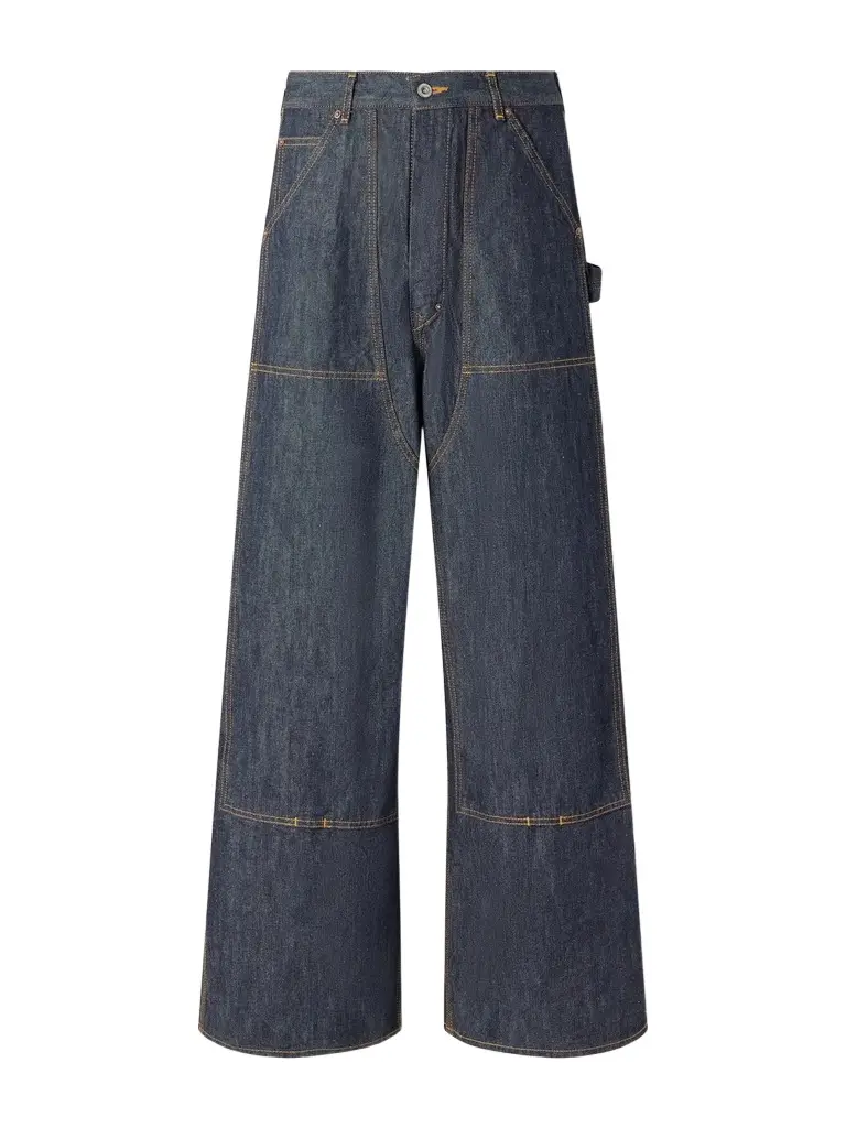FULLCOUNT Double-Knee Wide-Leg Jeans - Men