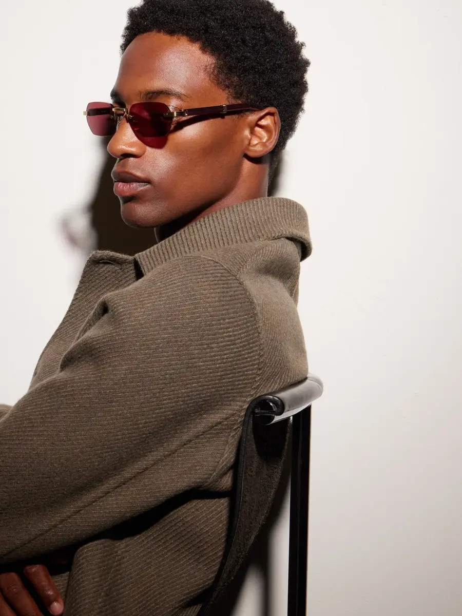Cartier Eyewear Première de Cartier Square-Frame Gold-Tone Metal and Wood Sunglasses - Men | Thumbnail 5 Cartier Eyewear Première de Cartier Square-Frame Gold-Tone Metal and Wood Sunglasses - Men | Thumbnail 5