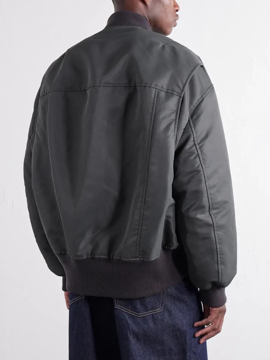 JW Anderson Rib-Trimmed Shell Bomber Jacket - Men | Thumbnail 4 JW Anderson Rib-Trimmed Shell Bomber Jacket - Men | Thumbnail 4