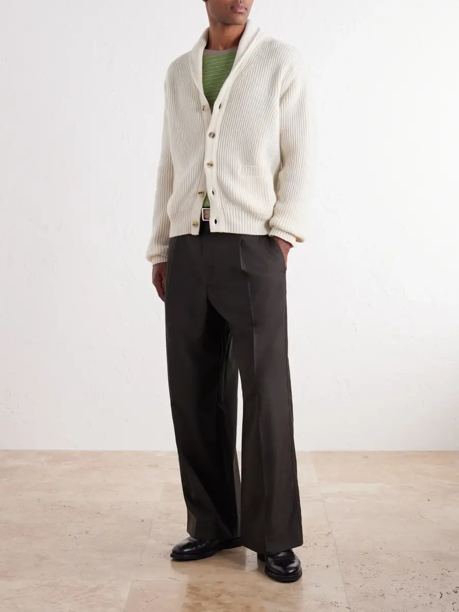 Altea Ribbed Virgin Wool Cardigan - Men | Thumbnail 2 Altea Ribbed Virgin Wool Cardigan - Men | Thumbnail 2