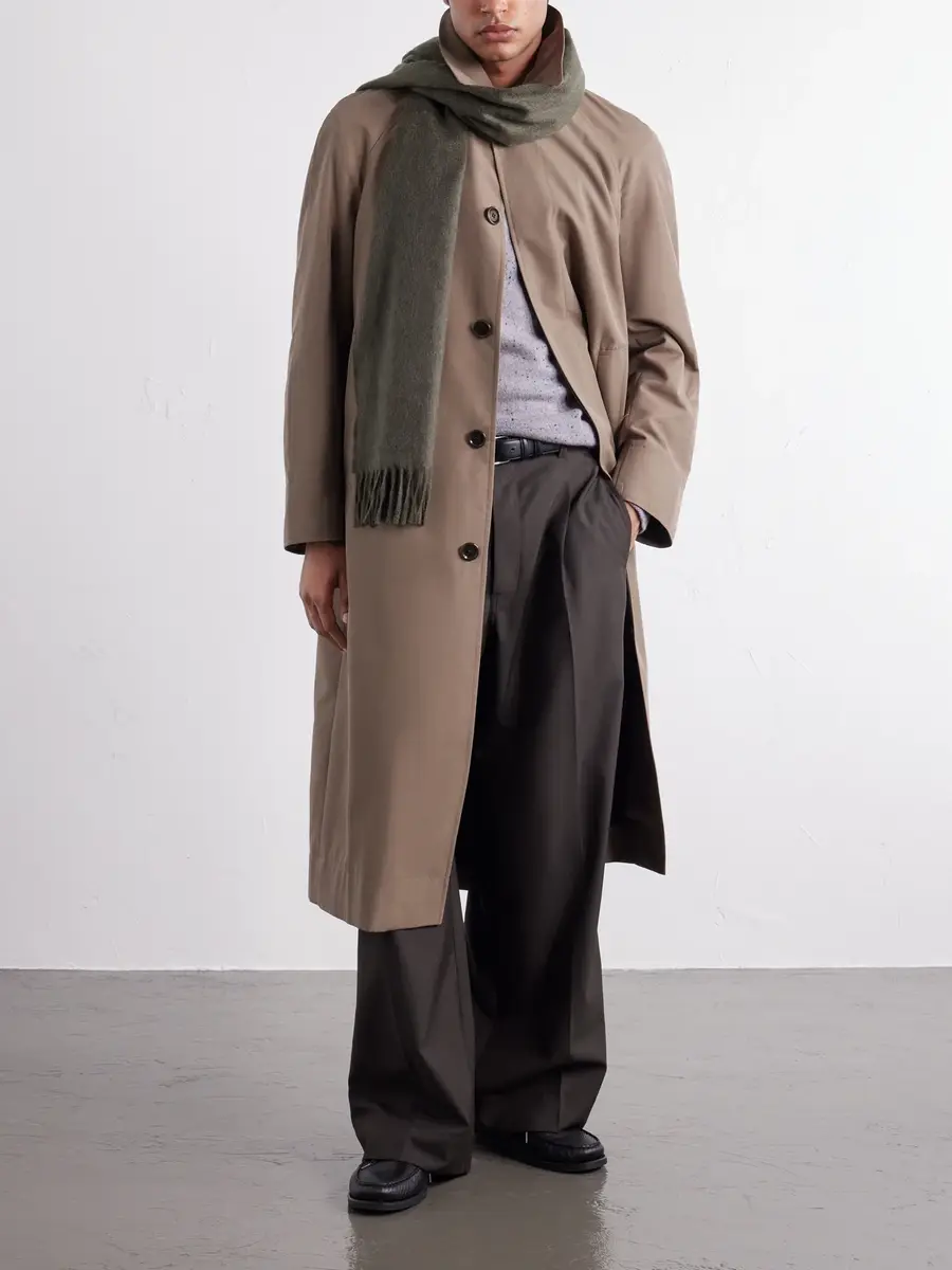 Begg & Co Arran Solid Fringed Brushed-Cashmere Scarf - Men | Thumbnail 3 Begg & Co Arran Solid Fringed Brushed-Cashmere Scarf - Men | Thumbnail 3