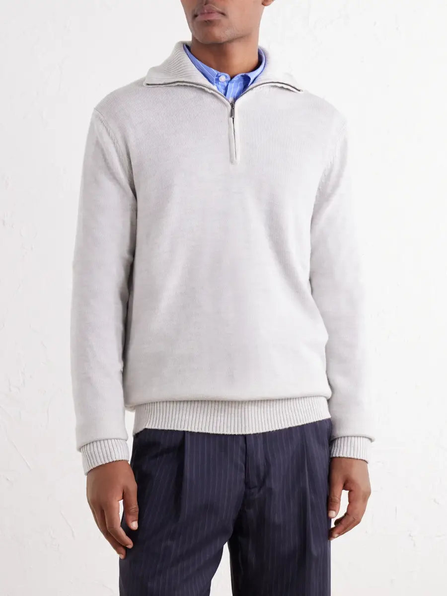 Altea Half-Zip Virgin Wool Sweater - Men | Thumbnail 3 Altea Half-Zip Virgin Wool Sweater - Men | Thumbnail 3