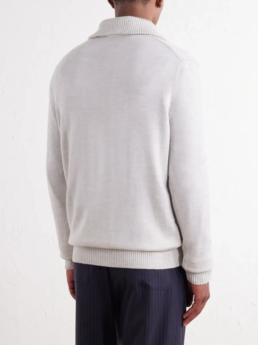 Altea Half-Zip Virgin Wool Sweater - Men | Thumbnail 4 Altea Half-Zip Virgin Wool Sweater - Men | Thumbnail 4