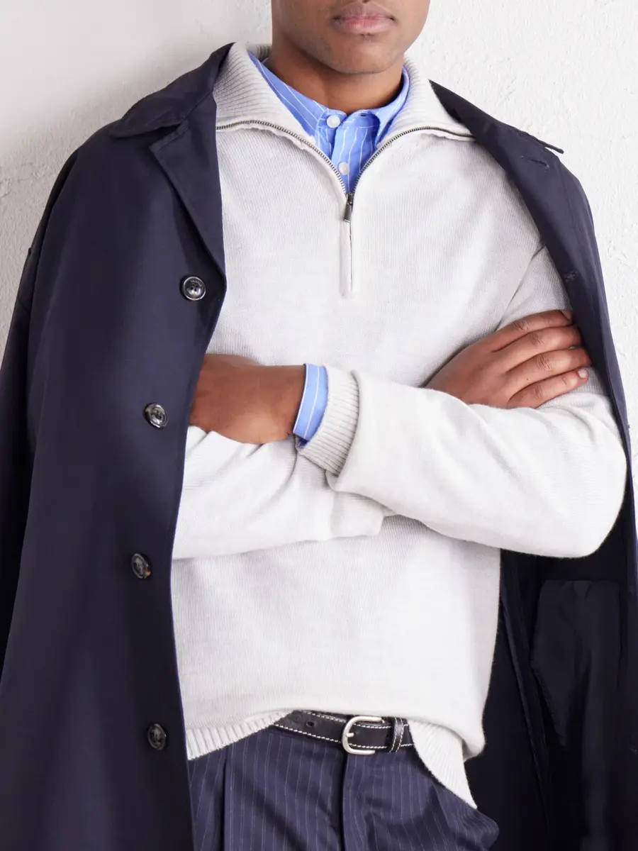Altea Half-Zip Virgin Wool Sweater - Men | Thumbnail 5 Altea Half-Zip Virgin Wool Sweater - Men | Thumbnail 5