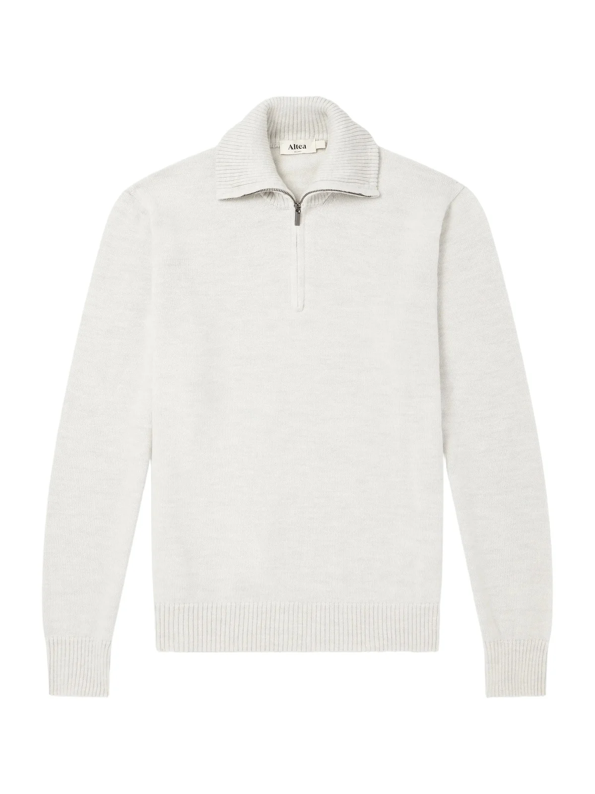 Half-Zip Virgin Wool Sweater - Men Half-Zip Virgin Wool Sweater - Men
