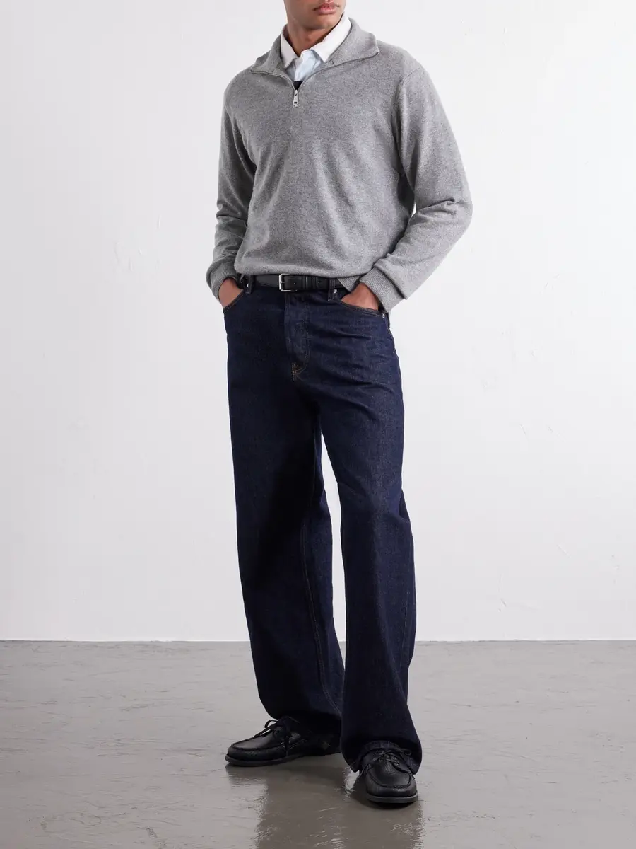 Begg & Co Heriot Half-Zip Cashmere Sweater - Men | Thumbnail 2 Begg & Co Heriot Half-Zip Cashmere Sweater - Men | Thumbnail 2