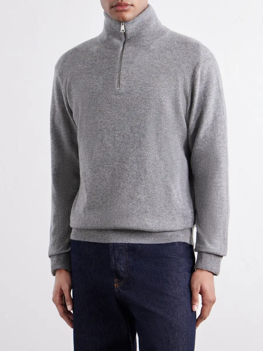Begg & Co Heriot Half-Zip Cashmere Sweater - Men | Thumbnail 3 Begg & Co Heriot Half-Zip Cashmere Sweater - Men | Thumbnail 3