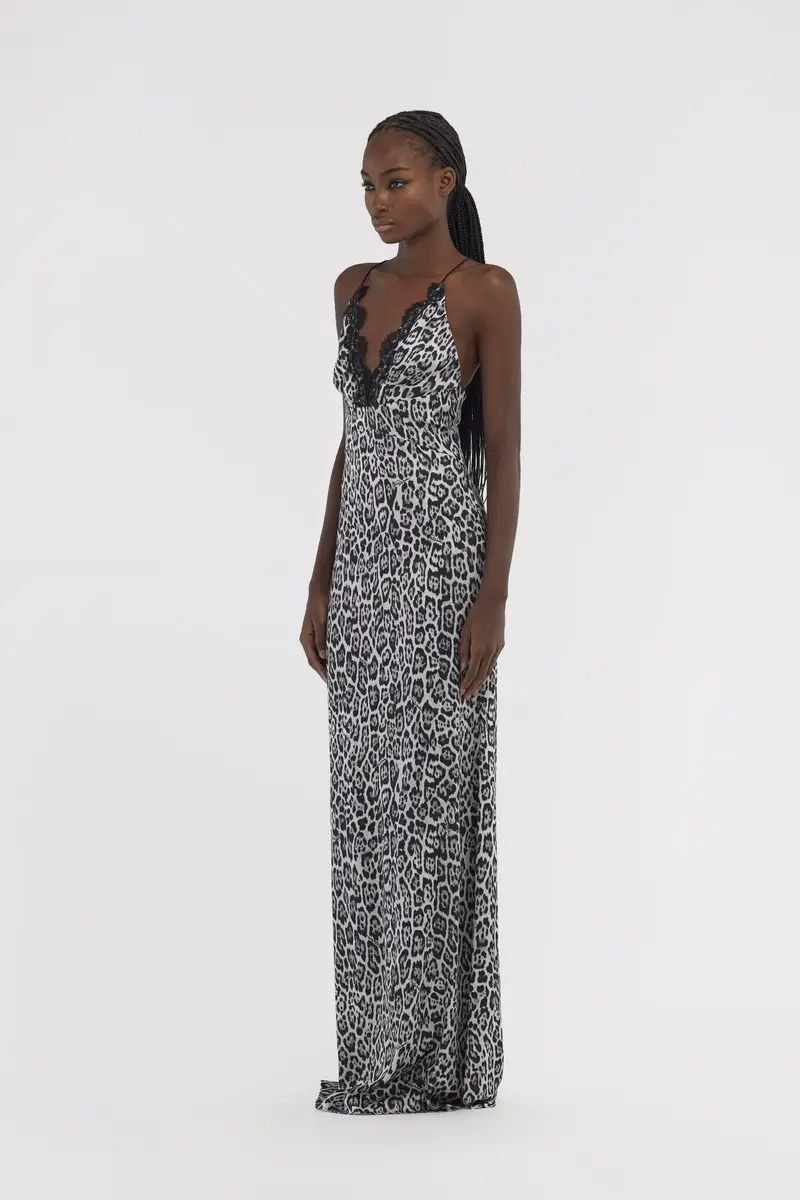 Roberto Cavalli Slip dress with Leopard print | Thumbnail 2