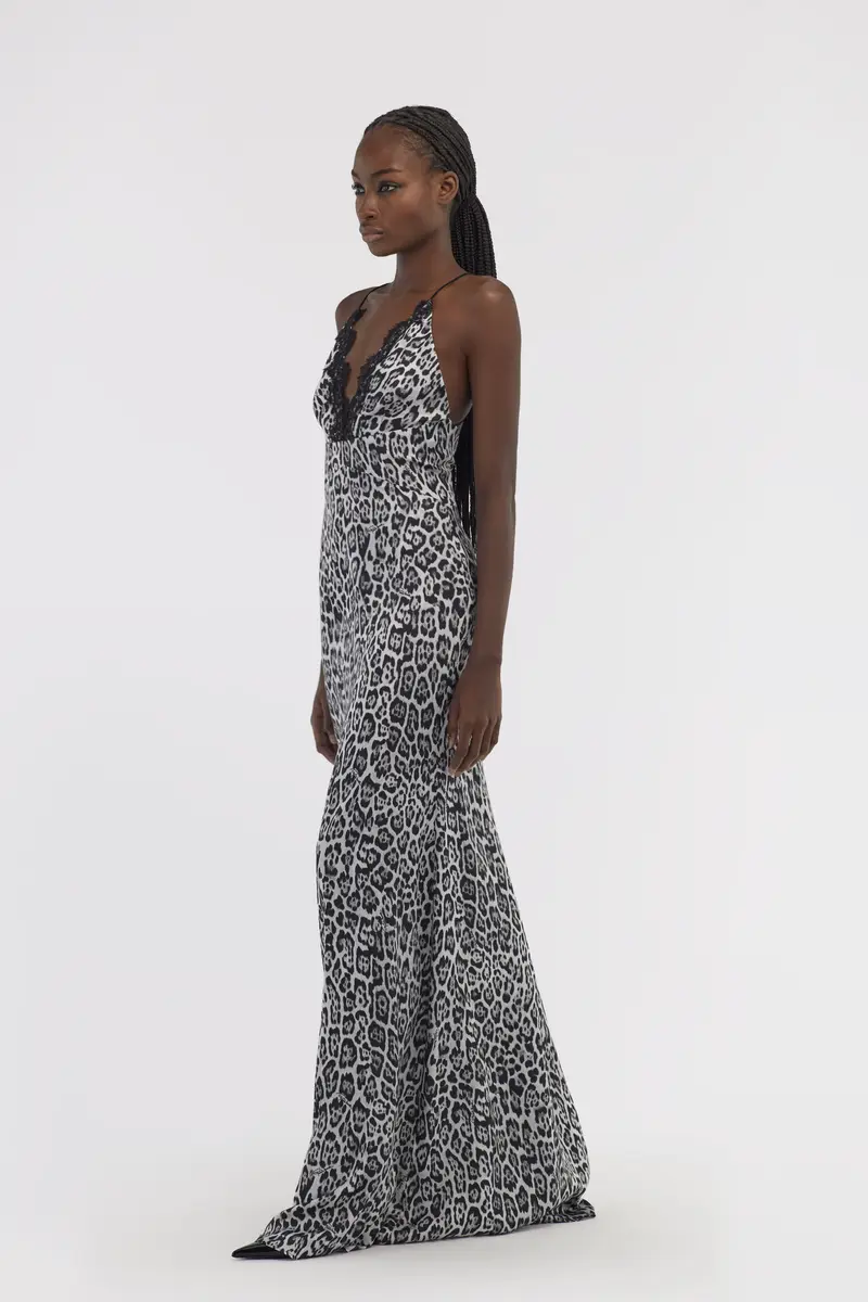 Roberto Cavalli Slip dress with Leopard print | Thumbnail 4