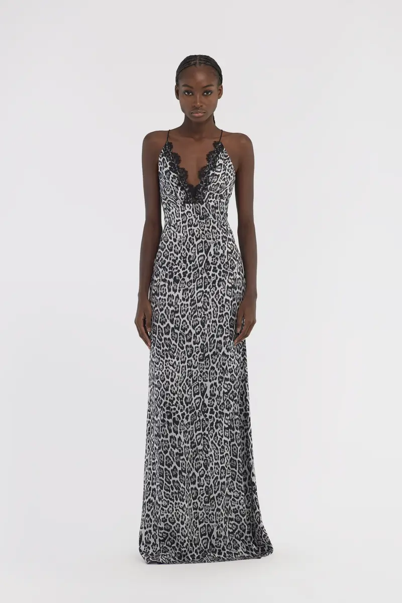 Roberto Cavalli Slip dress with Leopard print | Thumbnail 5