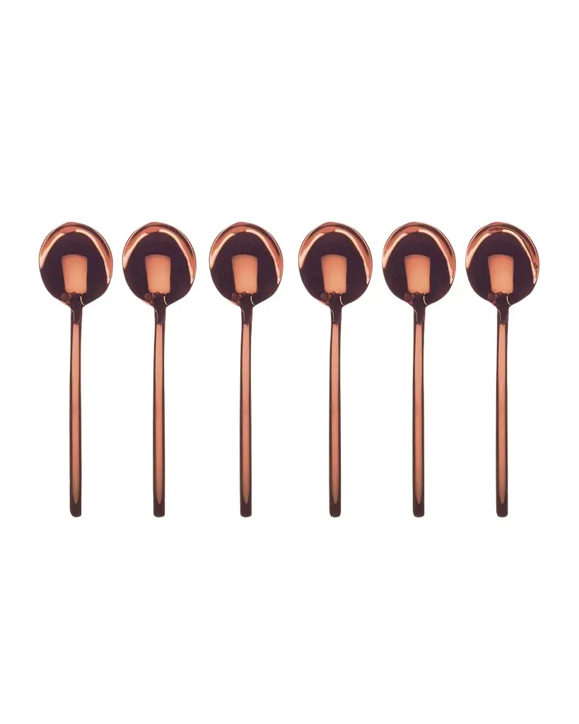 Mepra Due Bronxo 6-Piece Coffee Spoon Set