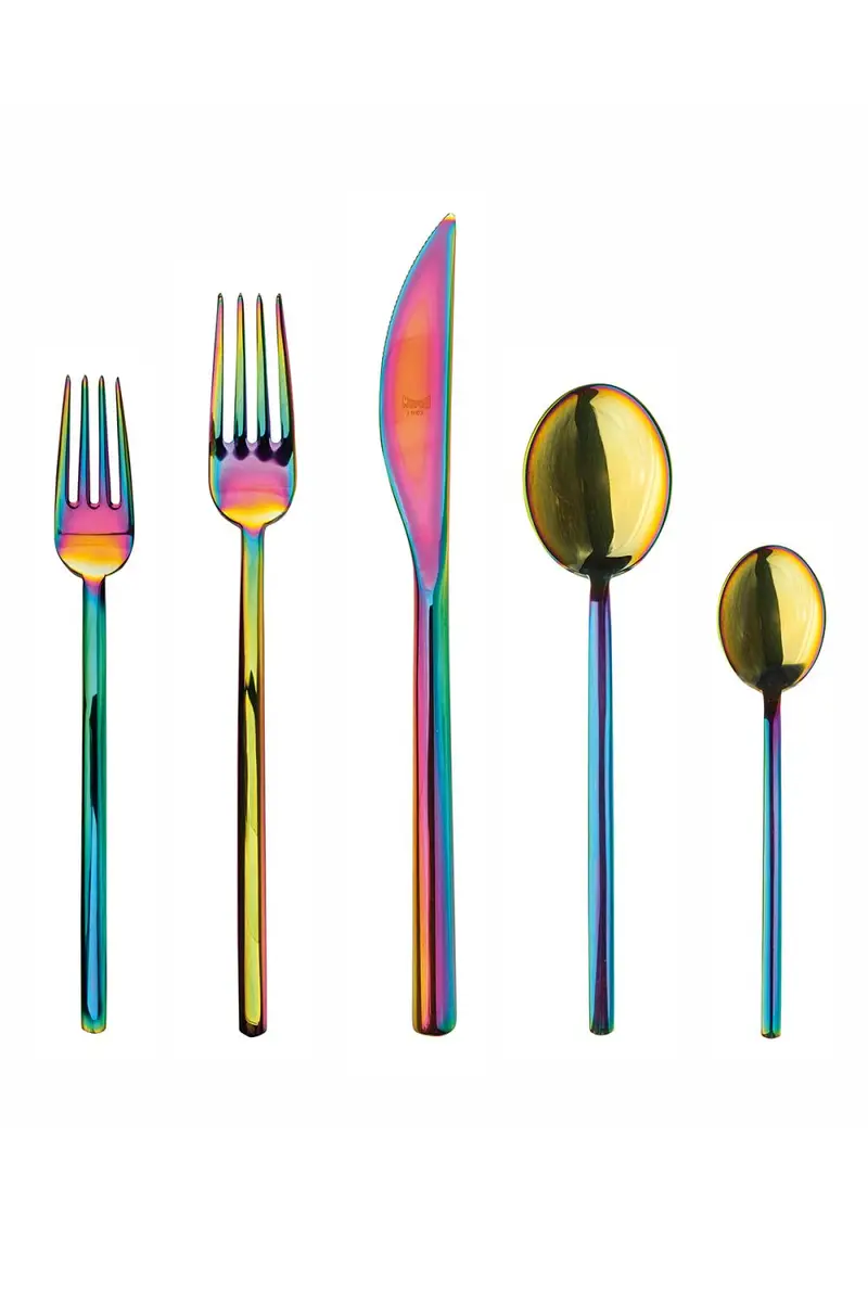 Mepra Due Rainbow 5-Piece Flatware Set | Thumbnail 3 Mepra Due Rainbow 5-Piece Flatware Set | Thumbnail 3