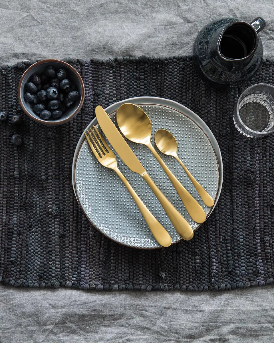 Mepra Dolce Vita Pewter Oro 5-Piece Flatware Set | Thumbnail 2 Mepra Dolce Vita Pewter Oro 5-Piece Flatware Set | Thumbnail 2