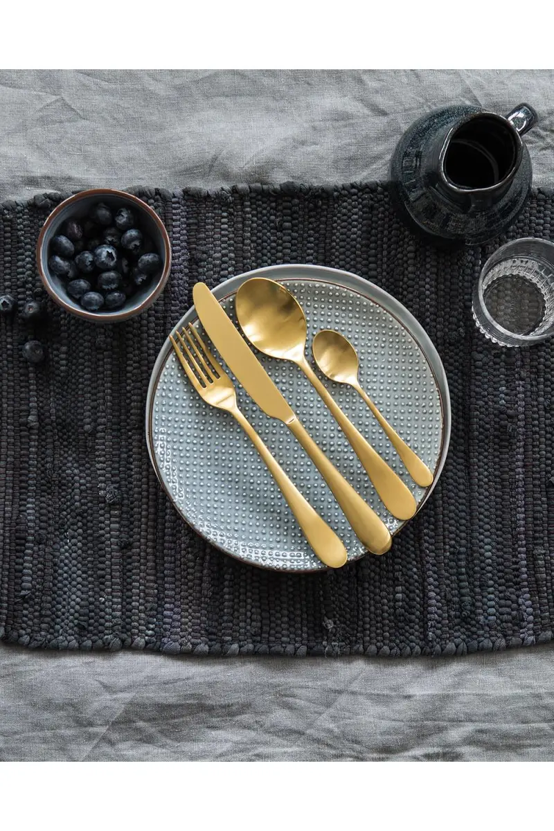 Mepra Dolce Vita Pewter Oro 5-Piece Flatware Set | Thumbnail 4 Mepra Dolce Vita Pewter Oro 5-Piece Flatware Set | Thumbnail 4