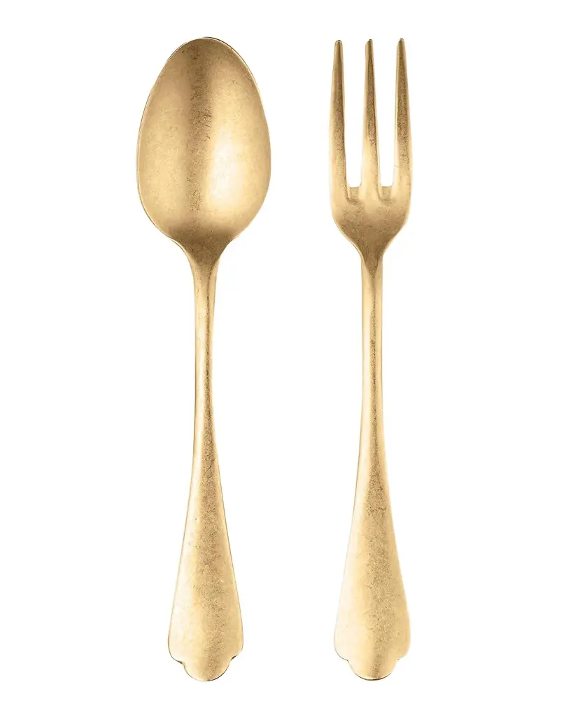 Mepra Dolce Vita Pewter Oro Serving Utensil Set