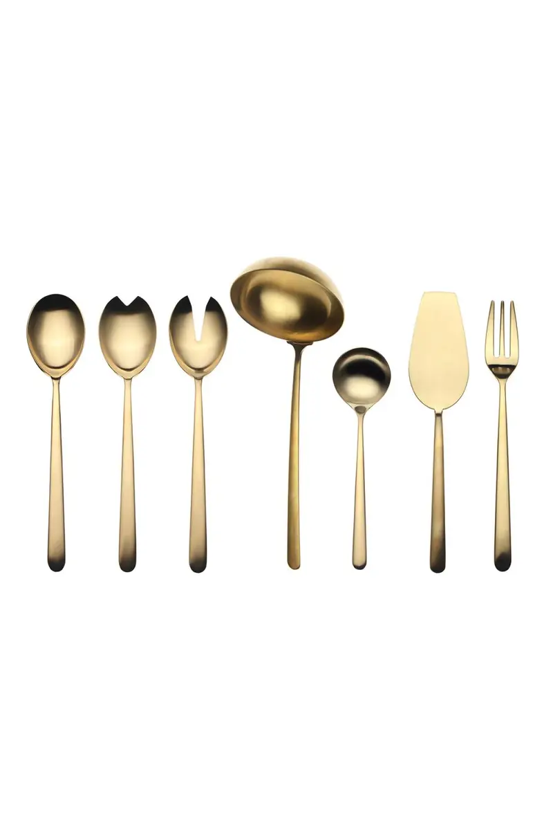 Mepra Linea Ice Oro 7-Piece Full Serving Set | Thumbnail 3 Mepra Linea Ice Oro 7-Piece Full Serving Set | Thumbnail 3
