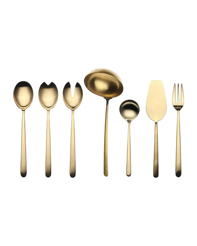 Mepra Linea Ice Oro 7-Piece Full Serving Set