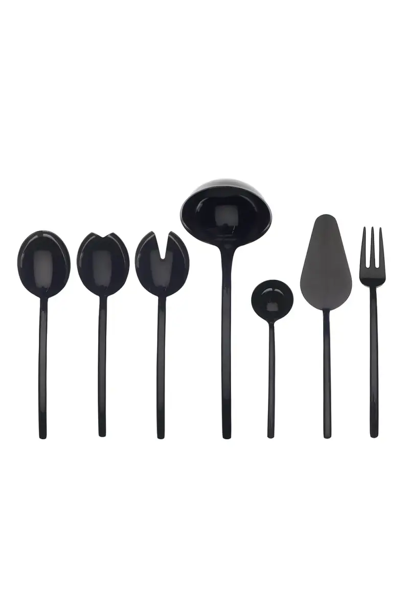 Mepra Due Oro Nero 7-Piece Full Serving Set | Thumbnail 2 Mepra Due Oro Nero 7-Piece Full Serving Set | Thumbnail 2