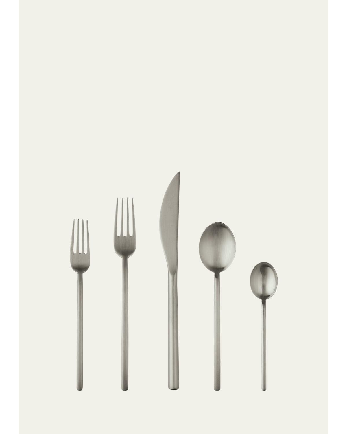 Mepra Due Ice Champagne 5-Piece Flatware Set