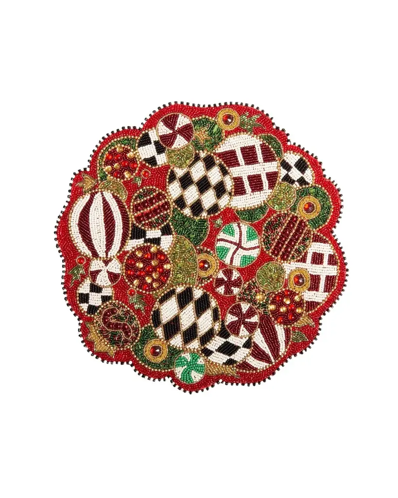 MacKenzie-Childs Jolly Ornaments Placemat