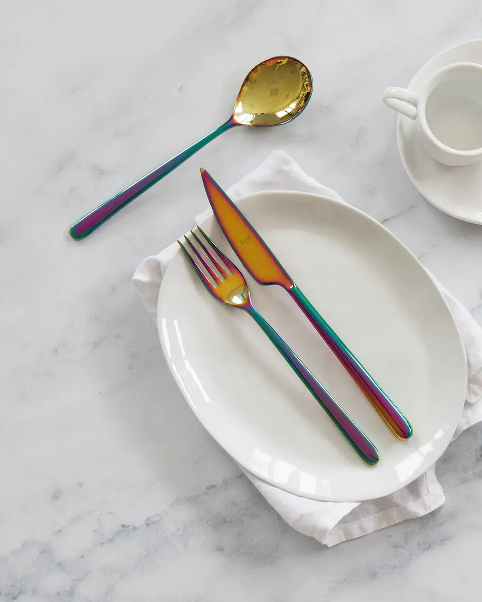 Mepra Linea Rainbow 5-Piece Flatware Set | Thumbnail 2 Mepra Linea Rainbow 5-Piece Flatware Set | Thumbnail 2