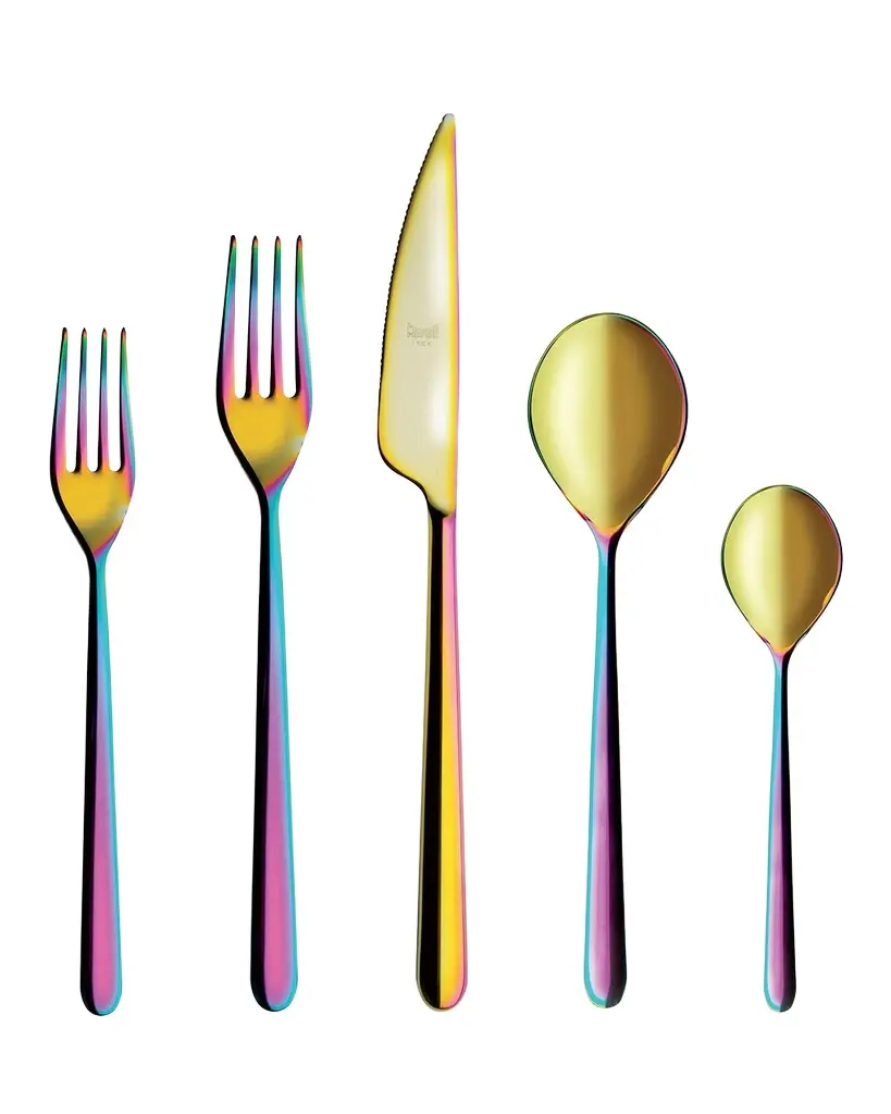 Mepra Linea Rainbow 5-Piece Flatware Set