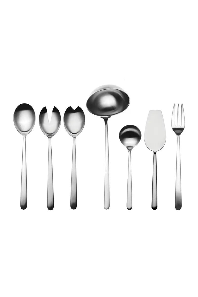 Mepra Linea Ice 7-Piece Full Flatware Serving Set | Thumbnail 3