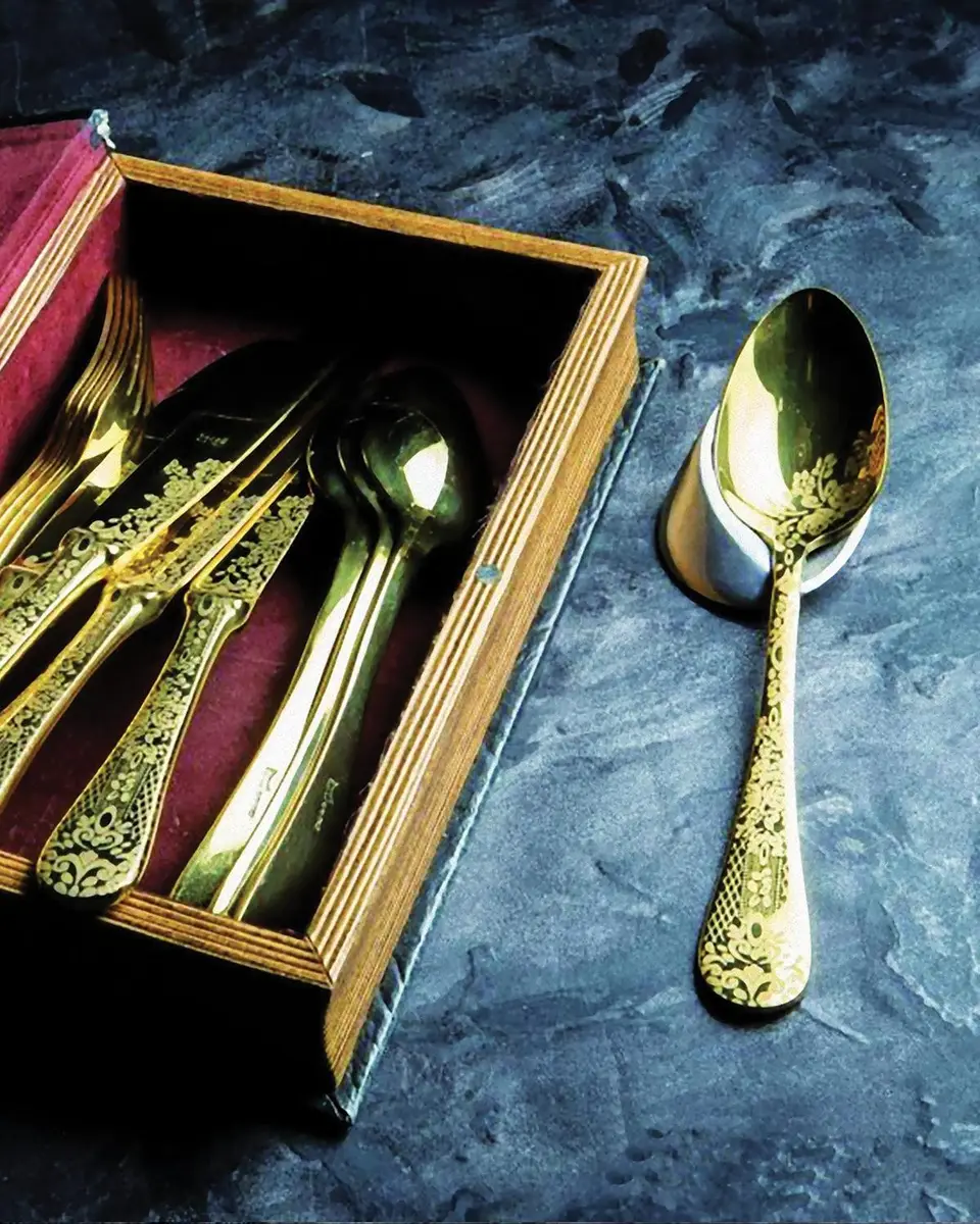 Mepra Casablanca Oro 5-Piece Flatware Set | Thumbnail 2 Mepra Casablanca Oro 5-Piece Flatware Set | Thumbnail 2