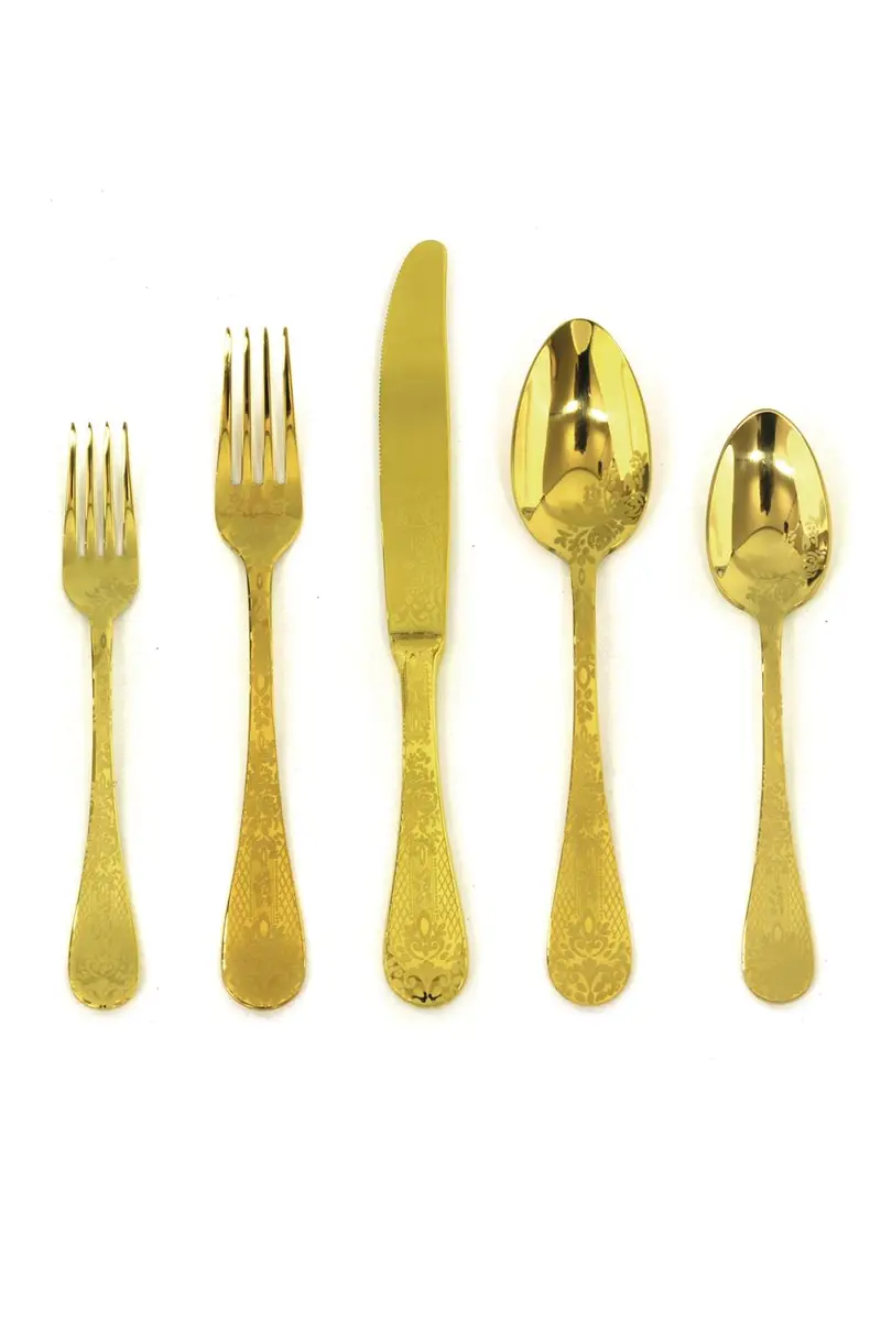 Mepra Casablanca Oro 5-Piece Flatware Set | Thumbnail 3 Mepra Casablanca Oro 5-Piece Flatware Set | Thumbnail 3
