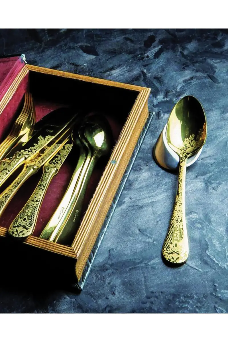 Mepra Casablanca Oro 5-Piece Flatware Set | Thumbnail 4 Mepra Casablanca Oro 5-Piece Flatware Set | Thumbnail 4