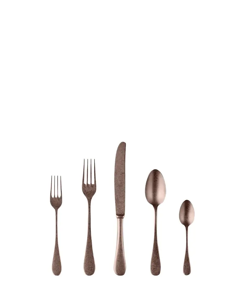 Mepra Vintage Champagne 5-Piece Flatware Setting