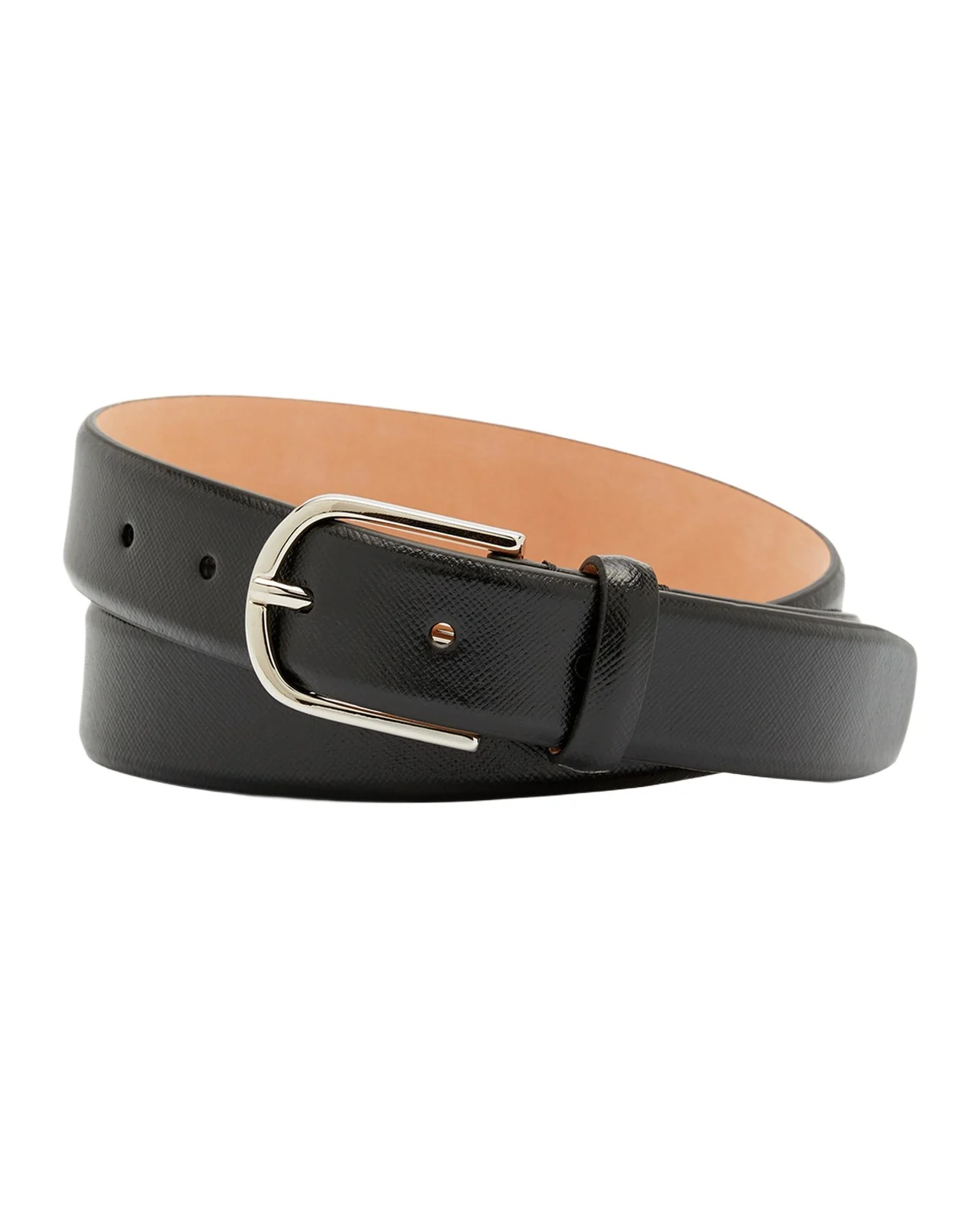 Simonnot Godard Men's Saffiano Leather Belt, 30mm