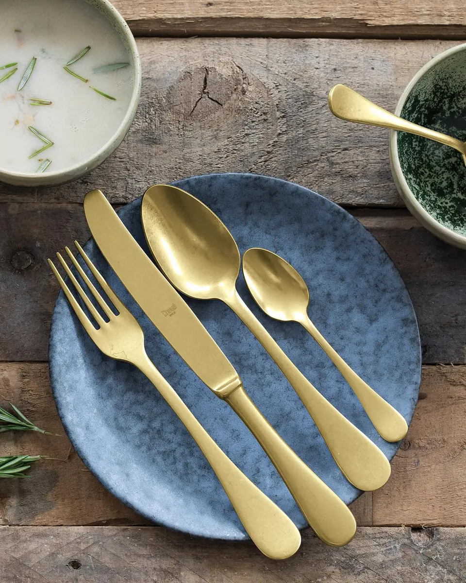 Mepra Vintage Oro 5-Piece Flatware Set | Thumbnail 2 Mepra Vintage Oro 5-Piece Flatware Set | Thumbnail 2