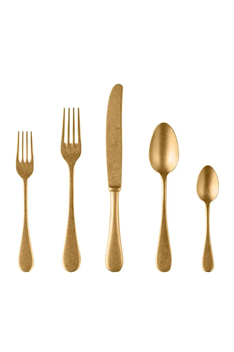 Mepra Vintage Oro 5-Piece Flatware Set | Thumbnail 3 Mepra Vintage Oro 5-Piece Flatware Set | Thumbnail 3