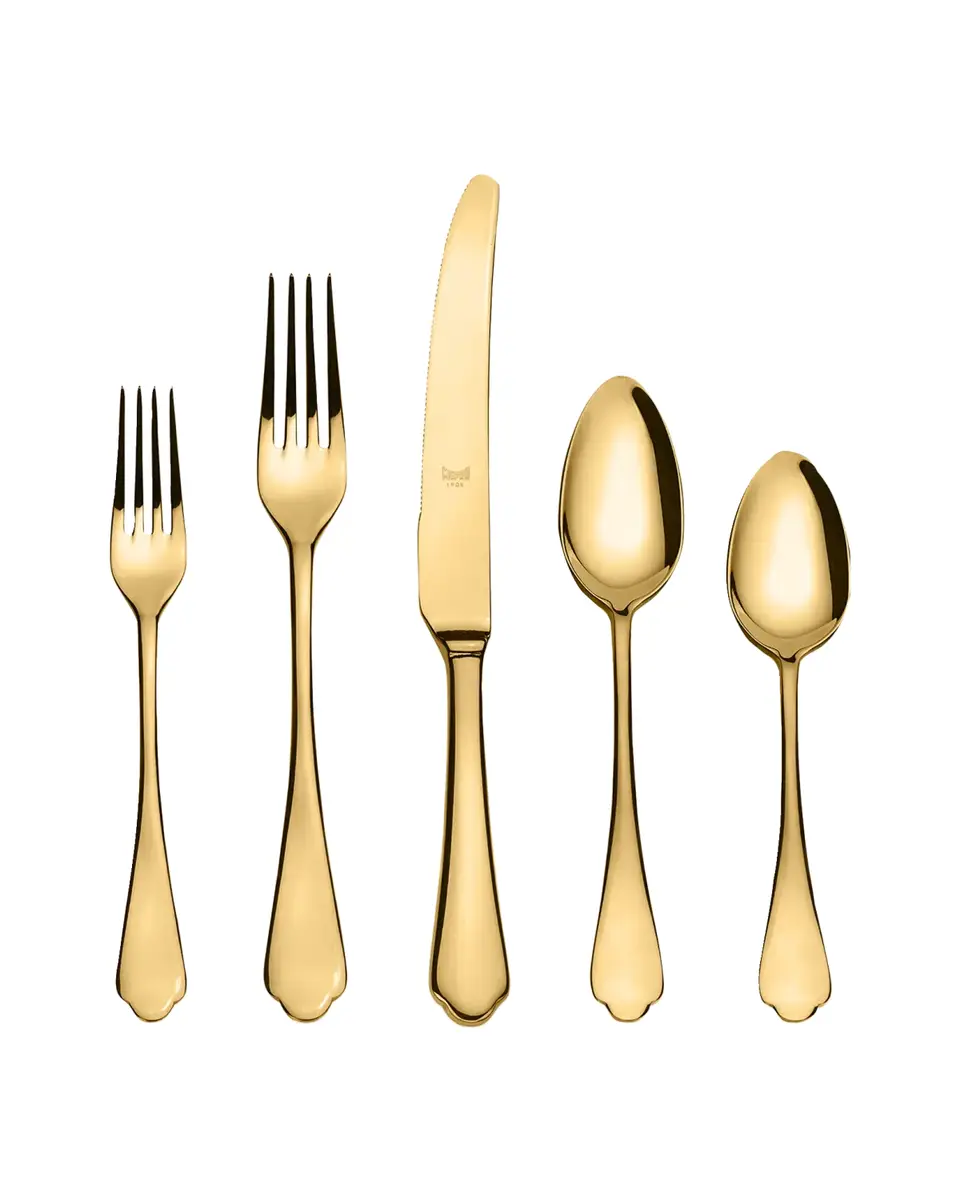 Mepra Dolce Vita Oro 5-Piece Mirrored Flatware Set | Thumbnail 2