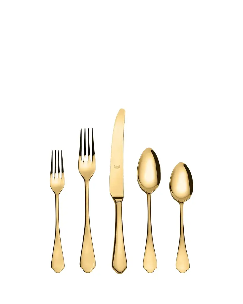 Mepra Dolce Vita Oro 5-Piece Mirrored Flatware Set