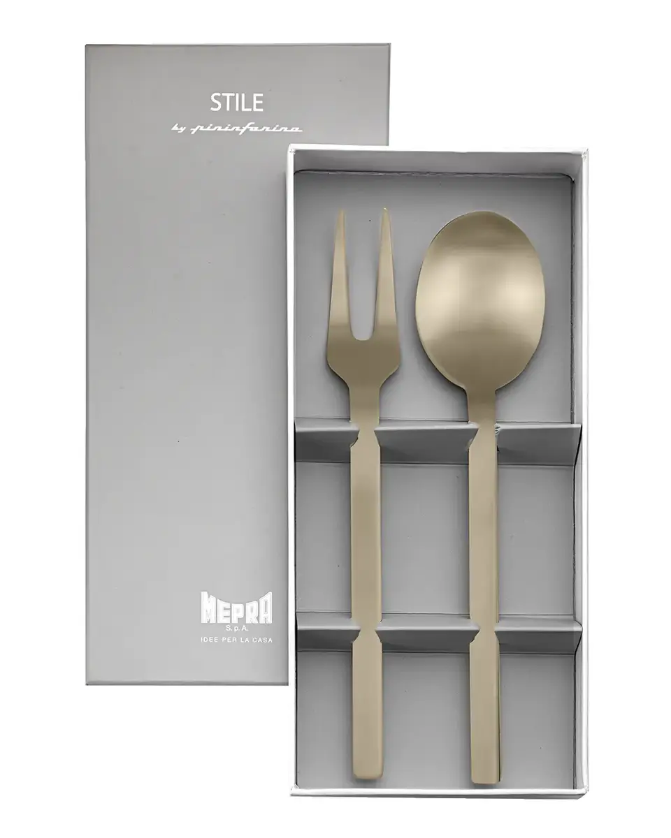 Mepra Stile Ice Oro Nero 2-Piece Serving Gift Box | Thumbnail 2 Mepra Stile Ice Oro Nero 2-Piece Serving Gift Box | Thumbnail 2