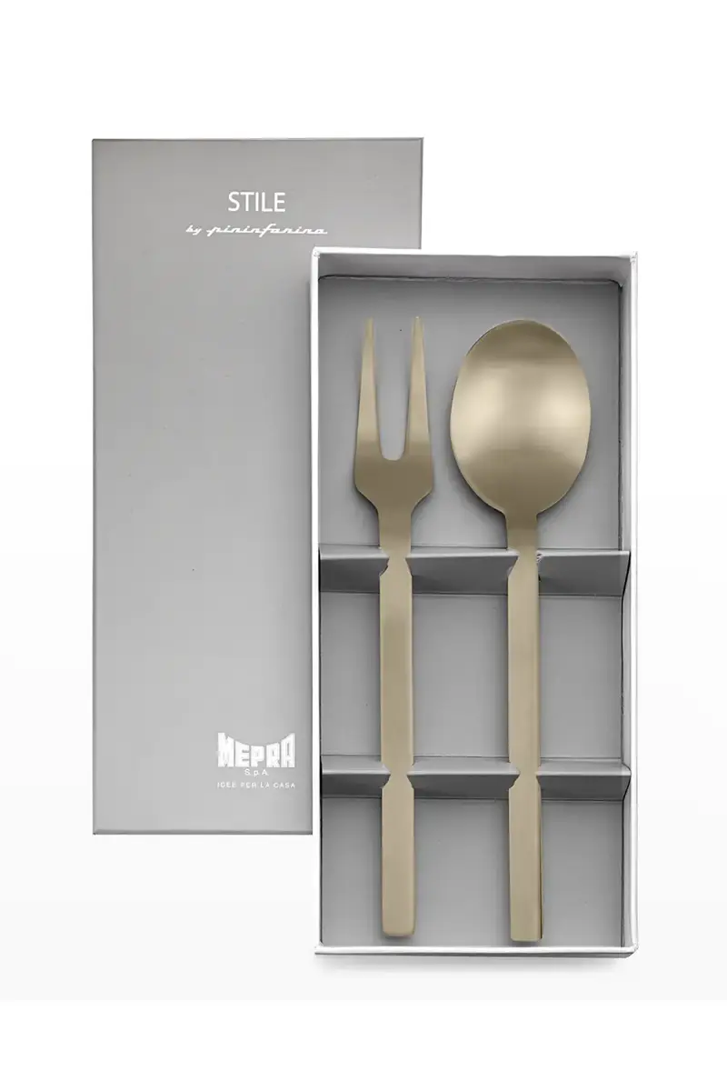 Mepra Stile Ice Oro Nero 2-Piece Serving Gift Box | Thumbnail 3 Mepra Stile Ice Oro Nero 2-Piece Serving Gift Box | Thumbnail 3