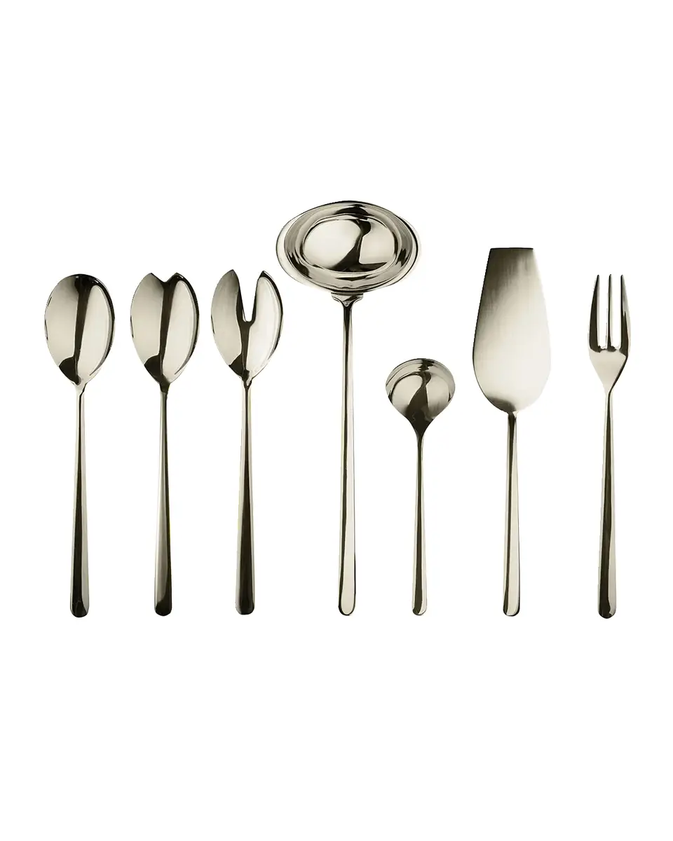 Mepra Linea Champagne 7-Piece Full Serving Set | Thumbnail 2 Mepra Linea Champagne 7-Piece Full Serving Set | Thumbnail 2