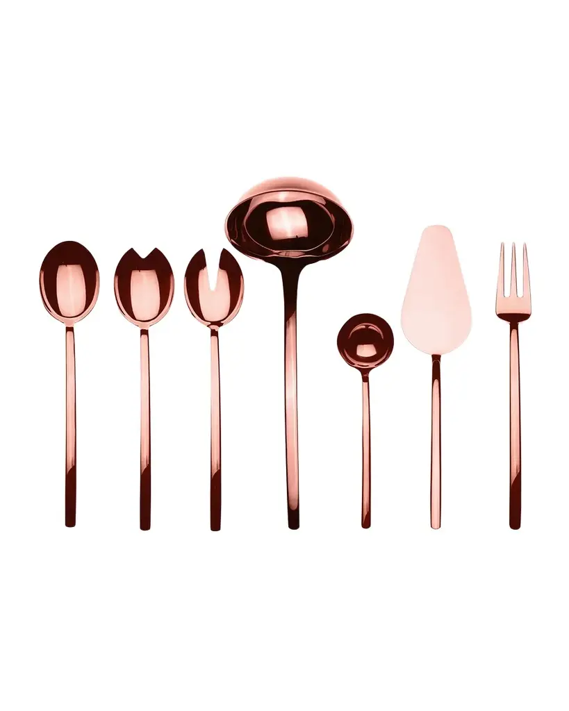 Mepra Bronze Due 7-Piece Full Serving Set