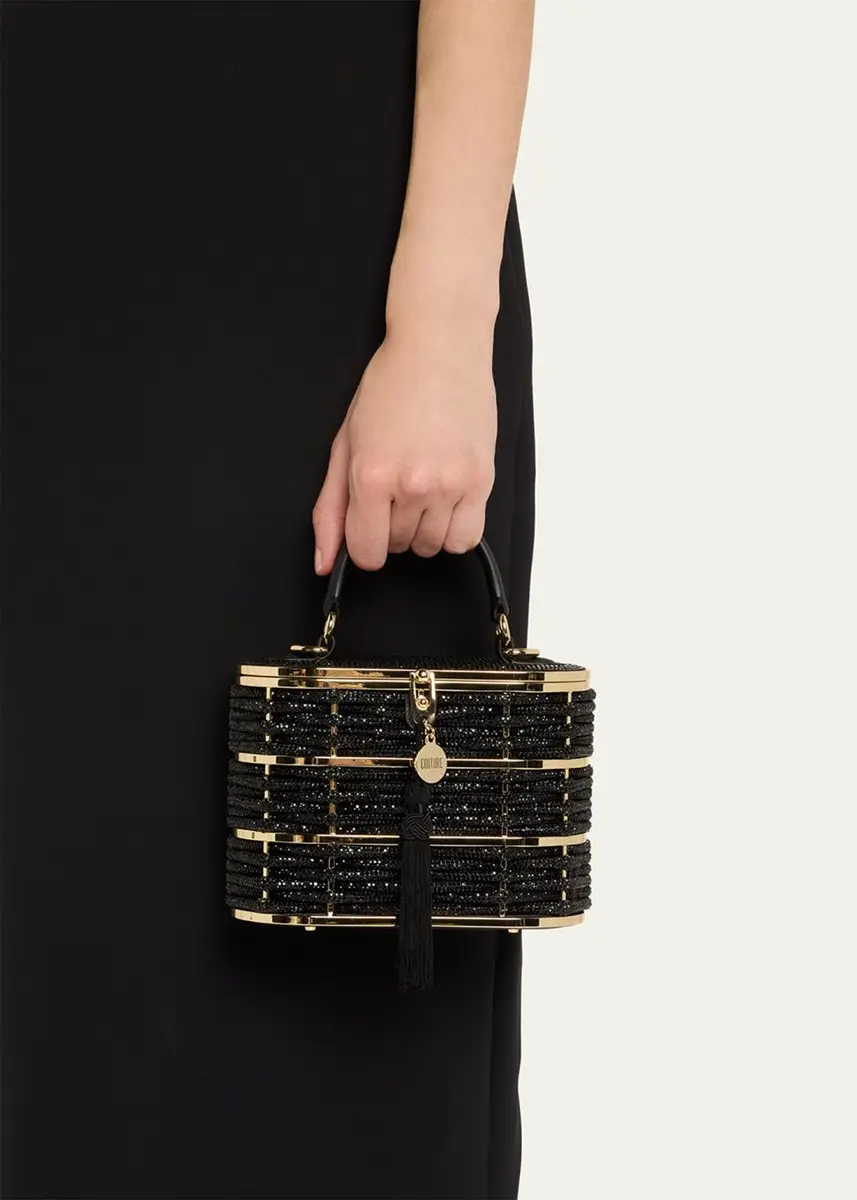 Judith Leiber Couture Willow Woven Crystal Basket Top-Handle Bag | Thumbnail 2 Judith Leiber Couture Willow Woven Crystal Basket Top-Handle Bag | Thumbnail 2