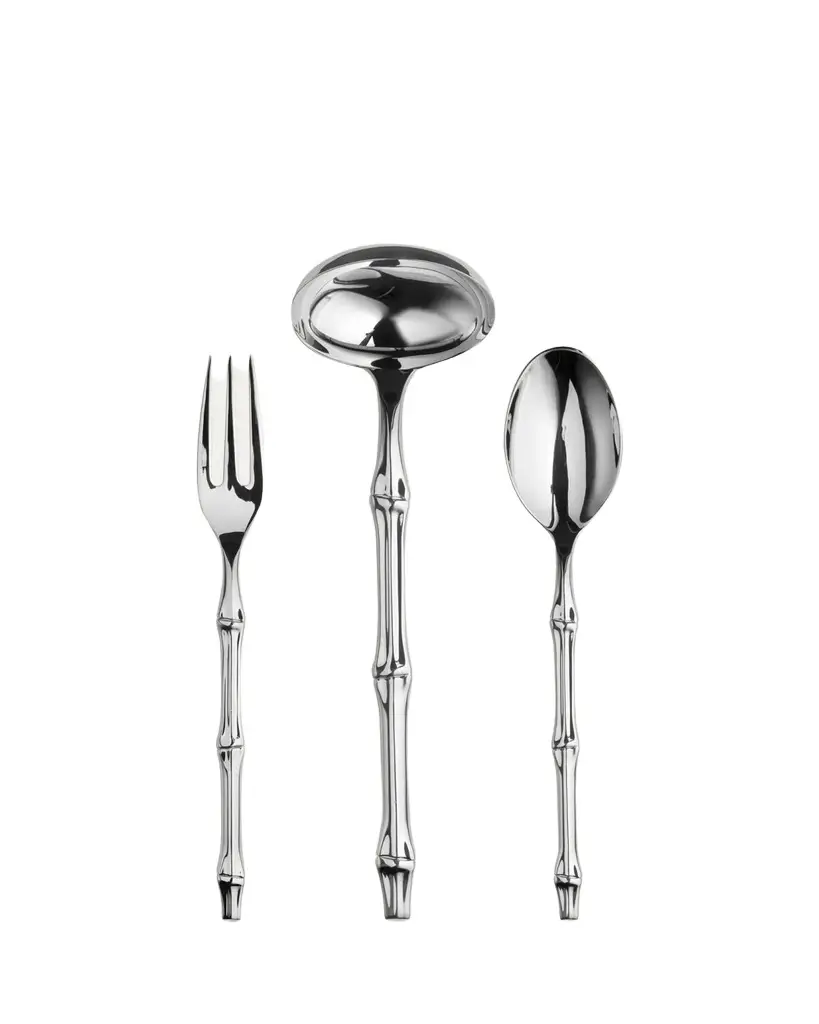Mepra Bali 3-Piece Serving Set, Mirror