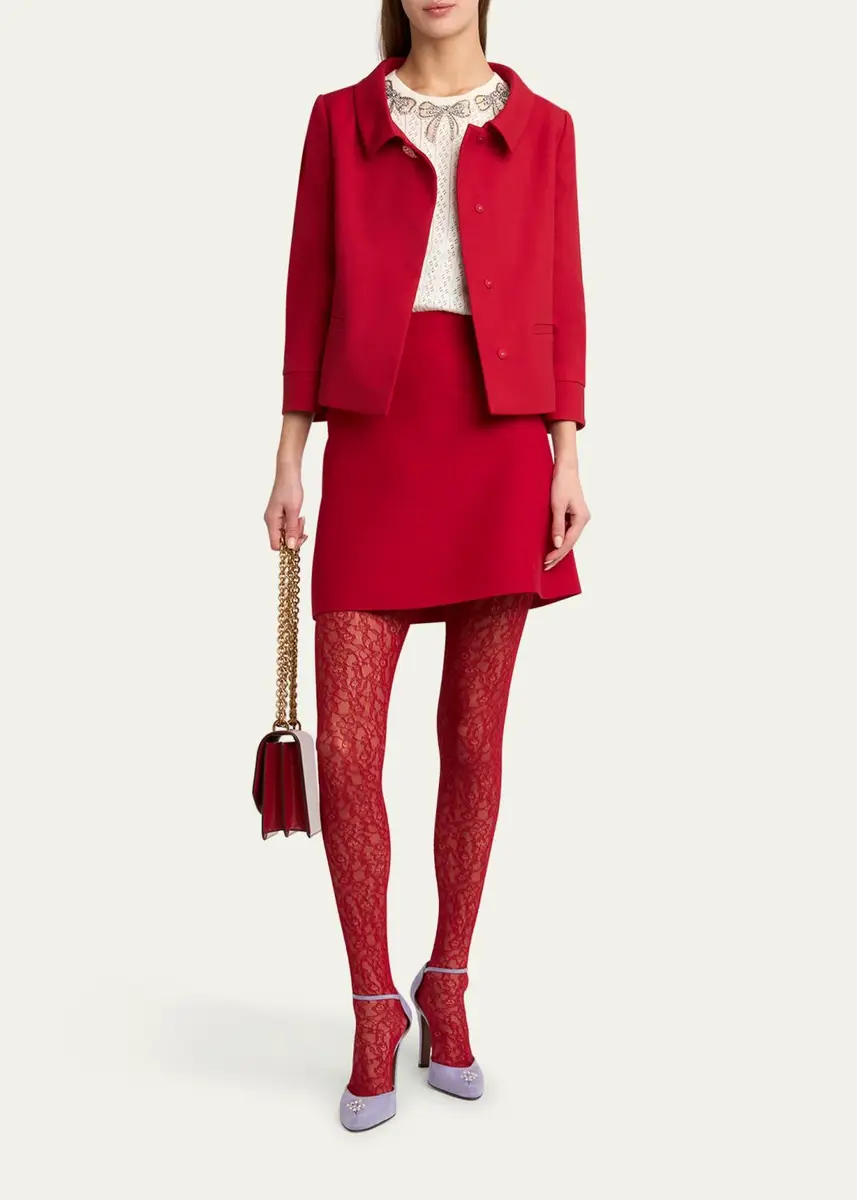 Valentino Garavani Crepe Couture Heart Button Jacket | Thumbnail 2 Valentino Garavani Crepe Couture Heart Button Jacket | Thumbnail 2