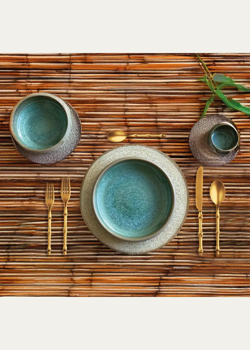 Mepra Bali Gold Pewter 5-Piece Flatware Place Setting | Thumbnail 2