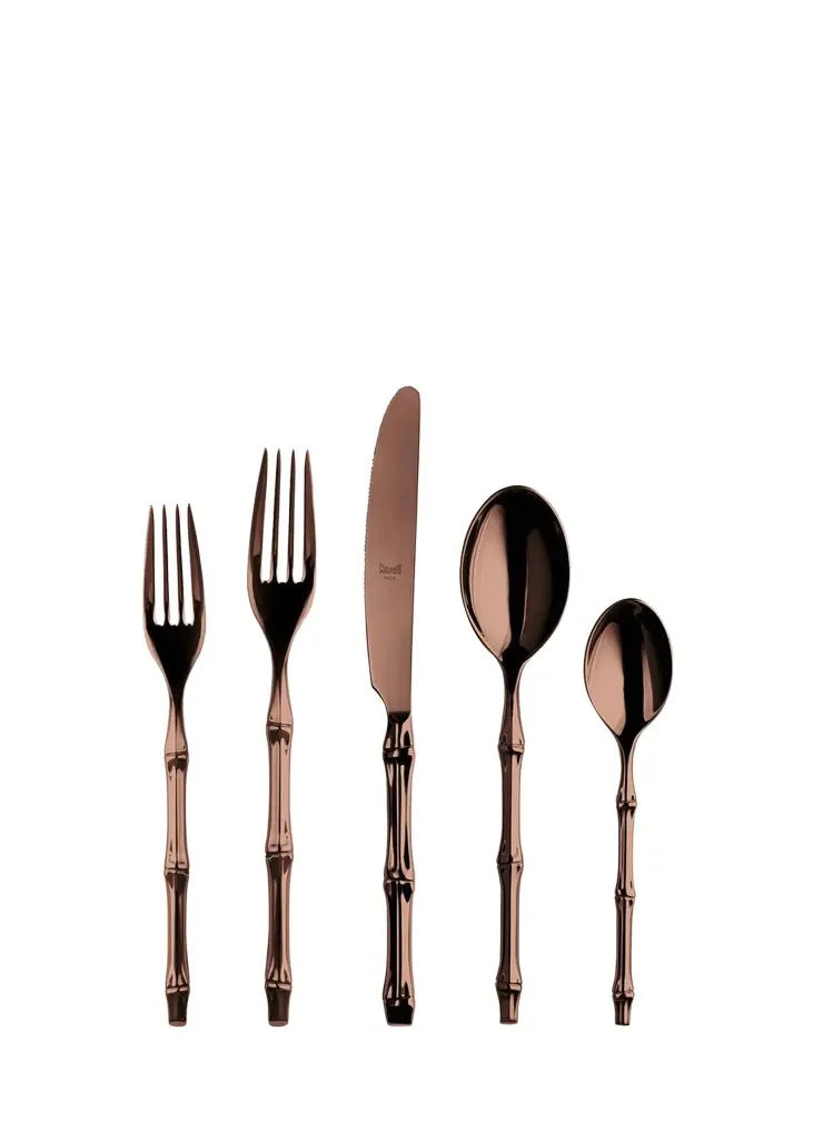 Bali Bronze Mirror 5-Piece Flatware Place Setting Bali Bronze Mirror 5-Piece Flatware Place Setting