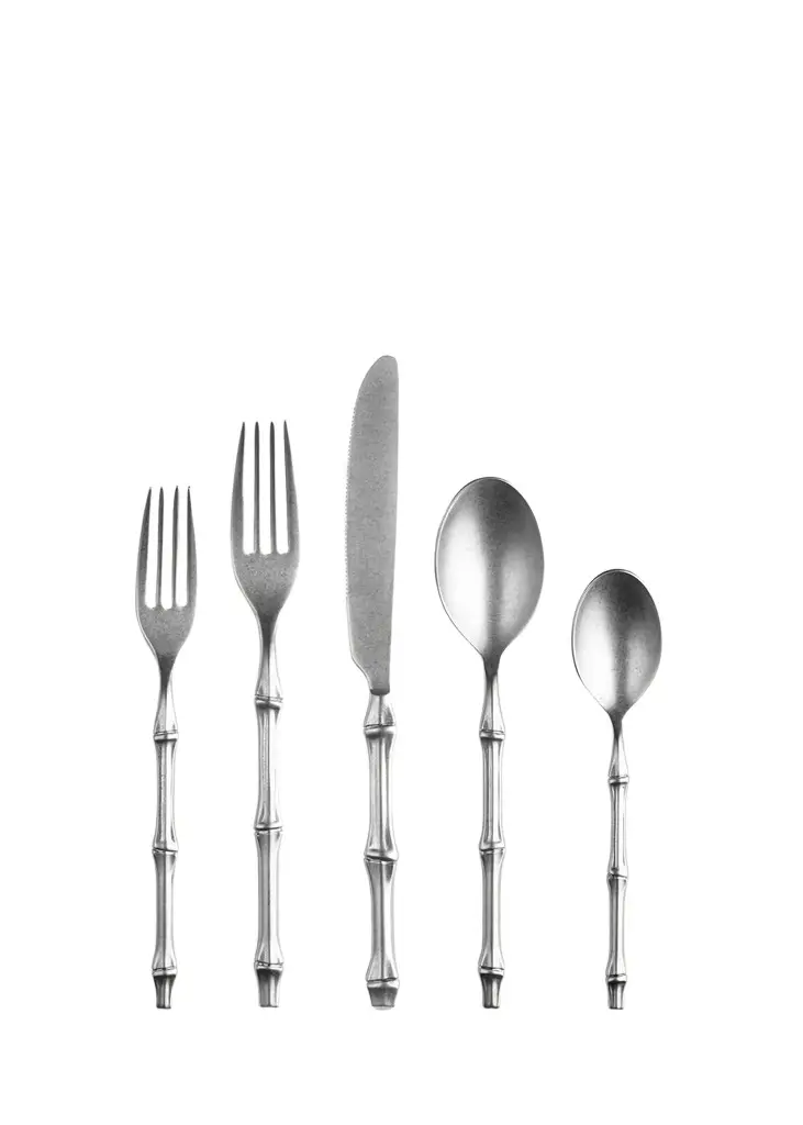 Bali Pewter 5-Piece Flatware Place Setting Bali Pewter 5-Piece Flatware Place Setting